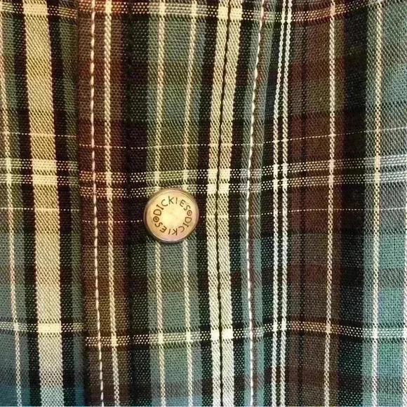 Dickies Snap Front Collar Shirt Plaid Long Sleeve Men 2X Cotton Blend like new! - Picture 7 of 9